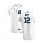 Men's Nike Detroit Tigers #12 Casey Mize White Home 2020 Authentic Player Baseball Jersey