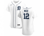 Men's Nike Detroit Tigers #12 Casey Mize White Home 2020 Authentic Player Baseball Jersey