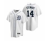 Men's Nike Detroit Tigers #14 Christin Stewart White Home Stitched Baseball Jersey