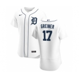 Men's Nike Detroit Tigers #17 Grayson Greiner White Home 2020 Authentic Player Baseball Jersey