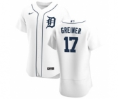 Men's Nike Detroit Tigers #17 Grayson Greiner White Home 2020 Authentic Player Baseball Jersey