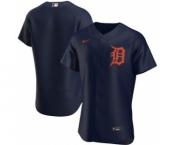 Men's Nike Detroit Tigers 2020 Navy Alternate Authentic Team Baseball Jersey