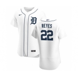 Men's Nike Detroit Tigers #22 Victor Reyes White Home 2020 Authentic Player Baseball Jersey