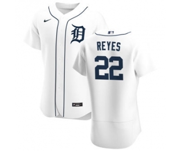 Men's Nike Detroit Tigers #22 Victor Reyes White Home 2020 Authentic Player Baseball Jersey