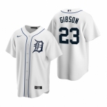 Men's Nike Detroit Tigers #23 Kirk Gibson White Home Stitched Baseball Jersey