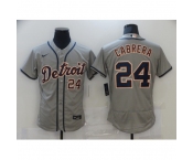 Men's Nike Detroit Tigers #24 Miguel Cabrera Gray Road Stitched Jersey