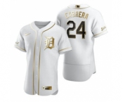 Men's Nike Detroit Tigers #24 Miguel Cabrera White 2020 Authentic Golden Edition Baseball Jerse