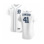 Men's Nike Detroit Tigers #41 Daz Cameron White Home 2020 Authentic Player Baseball Jersey