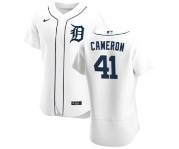 Men's Nike Detroit Tigers #41 Daz Cameron White Home 2020 Authentic Player Baseball Jersey