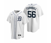 Men's Nike Detroit Tigers #56 Spencer Turnbull White Home Stitched Baseball Jersey