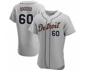 Men's Nike Detroit Tigers #60 Akil Baddoo Gray Flex Base Stitched Baseball Jersey