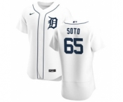 Men's Nike Detroit Tigers #65 Gregory Soto White Home 2020 Authentic Player Baseball Jersey