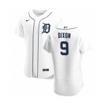 Men's Nike Detroit Tigers #9 Brandon Dixon White Home 2020 Authentic Player Baseball Jersey