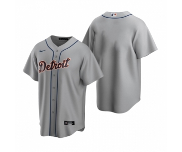 Men's Nike Detroit Tigers Blank Gray Road Baseball Jersey