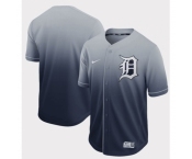 Men's Nike Detroit Tigers Blank Navy Fade Authentic Baseball Jersey