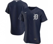 Men's Nike Detroit Tigers Blank Navy Flex Base Stitched Baseball Jersey