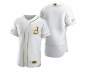 Men's Nike Detroit Tigers Blank White 2020 Authentic Golden Edition Baseball Jersey