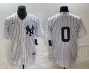 Men's New York Yankees #0 Marcus Stroman No Name White Cool Base Stitched Jersey