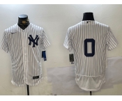 Men's New York Yankees #0 Marcus Stroman No Name White Flex Base Stitched Jersey