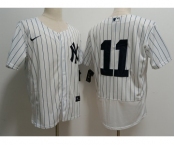 Men's New York Yankees #11 Anthony Volpe White Stitched Flex Base Nike Jersey