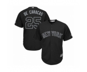 Men's New York Yankees #25 Gleyber Torres De Caracas Authentic Black 2019 Players Weekend Baseball Jersey