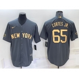 Men's New York Yankees #65 Nestor Cortes Jr Grey 2022 All Star Stitched Cool Base Nike Jersey