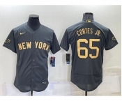 Men's New York Yankees #65 Nestor Cortes Jr Grey 2022 All Star Stitched Flex Base Nike Jersey