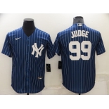 Men's New York Yankees #99 Aaron Judge Navy Cool Base Stitched Jersey