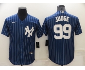 Men's New York Yankees #99 Aaron Judge Navy Cool Base Stitched Jersey