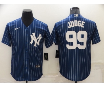 Men's New York Yankees #99 Aaron Judge Navy Cool Base Stitched Jersey