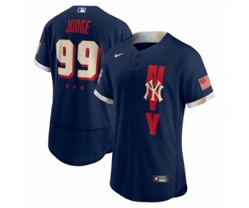 Men's New York Yankees #99 Aaron Judge Nike Navy 2021 MLB All-Star  Authentic Player Jersey