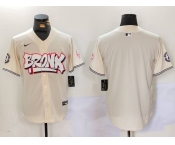 Men's New York Yankees Blank Cream Vapor Limited Stitched Baseball Jersey