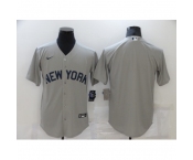 Men's New York Yankees Blank Gray Game 2021 Field of Dreams Jersey