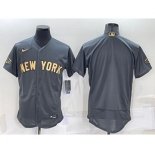 Men's New York Yankees Blank Grey 2022 All Star Stitched Flex Base Nike Jersey