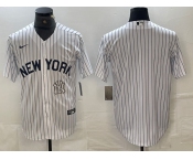 Men's New York Yankees Blank White 2024 Cool Base Stitched Jersey