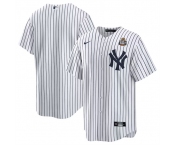 Men's New York Yankees Blank White 2024 World Series Cool Base Stitched Baseball Jersey