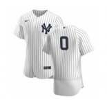 Men's Nike New York Yankees #0 Adam Ottavino White Navy Home 2020 Authentic Player Baseball Jersey