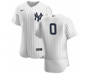 Men's Nike New York Yankees #0 Adam Ottavino White Navy Home 2020 Authentic Player Baseball Jersey