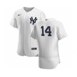 Men's Nike New York Yankees #14 Tyler Wade White Navy Home 2020 Authentic Player Baseball Jersey