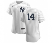 Men's Nike New York Yankees #14 Tyler Wade White Navy Home 2020 Authentic Player Baseball Jersey