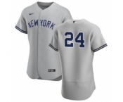 Men's Nike New York Yankees #24 Gary Sanchez Gray Road 2020 Authentic Player Baseball Jersey