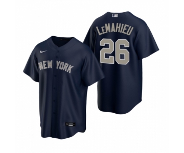 Men's Nike New York Yankees #26 DJ LeMahieu Navy Alternate Stitched Baseball Jersey