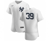 Men's Nike New York Yankees #39 Mike Tauchman White Navy Home 2020 Authentic Player Baseball Jersey