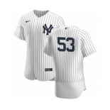 Men's Nike New York Yankees #53 Zack Britton White Navy Home 2020 Authentic Player Baseball Jersey