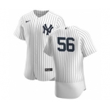 Men's Nike New York Yankees #56 Jonathan Holder White Navy Home 2020 Authentic Player Baseball Jersey