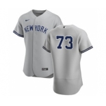 Men's Nike New York Yankees #73 Michael King Gray Road 2020 Authentic Player Baseball Jersey