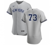 Men's Nike New York Yankees #73 Michael King Gray Road 2020 Authentic Player Baseball Jersey