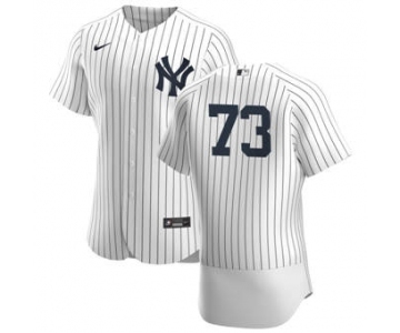 Men's Nike New York Yankees #73 Michael King White Navy Home 2020 Authentic Player Baseball Jersey