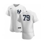 Men's Nike New York Yankees #79 Nick Nelson White Navy Home 2020 Authentic Player Baseball Jersey