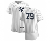 Men's Nike New York Yankees #79 Nick Nelson White Navy Home 2020 Authentic Player Baseball Jersey